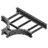 Horizontal Reducing Tee (HT )- Series 2, 3, 4, & 5 - Stainless Steel - Cable Tray Fittins